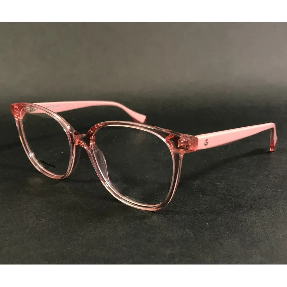 Gigi Studios Eyeglasses Frames ALMA GS9011/060 Clear Pink Cat Eye Full 53-16-140